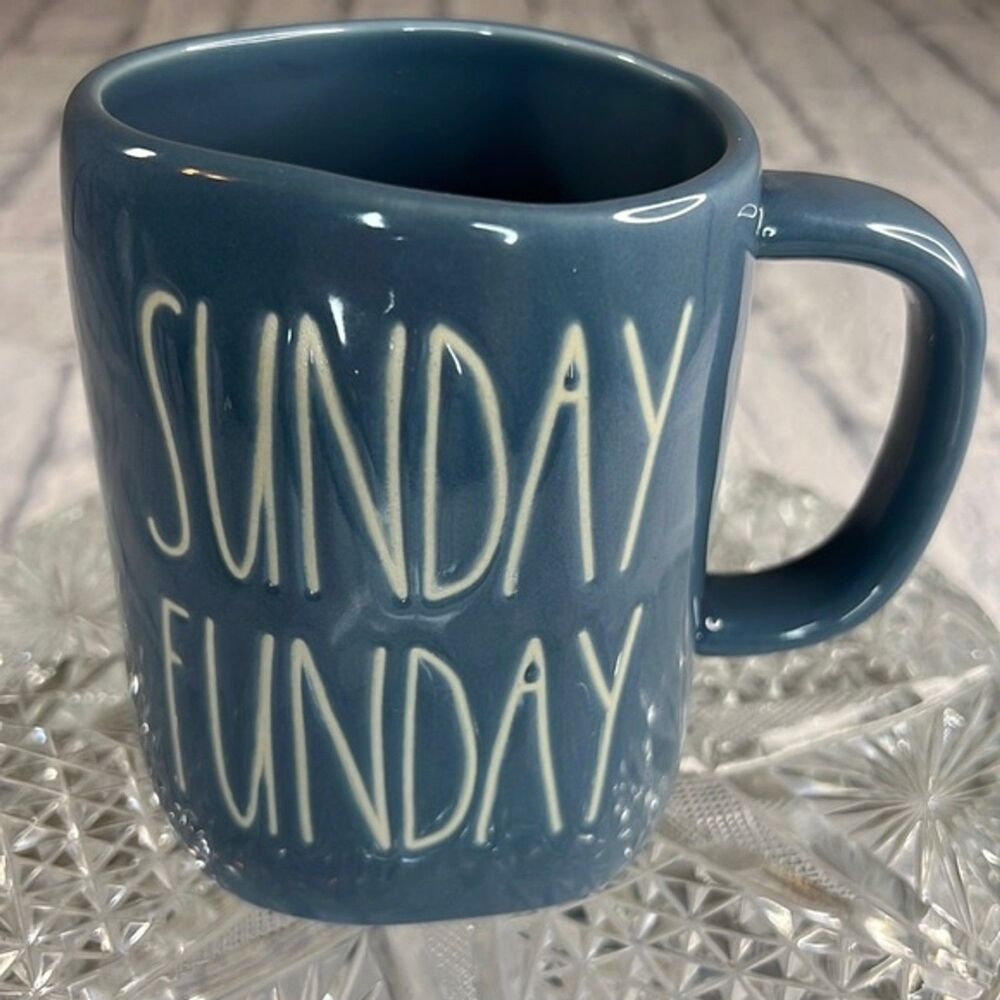 Rae Dunn Coffee Mug Sunday Funday weekend relax chill coffee lovers NEW